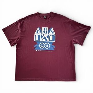 BRAIN DEAD UNFORTUNATE FAILURES T-SHIRT in Burgundy Size XL